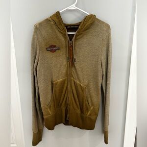 Harley Davidson Women’s Tan/Khaki Winged Hoodie